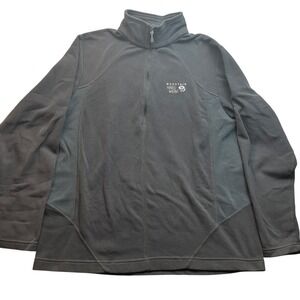 Mountain Hardwear Jacket Mens Large Fleece Quarter Zip Pull Over Streetwear